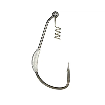 Гачок Gamakatsu Worm Ewg Superline Spring Lock Weighted 10g № 7/0, 4шт
