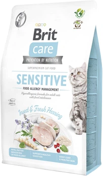Сухий корм для кішок з харчовою непереносимістю Brit Care Cat GF Insect з комахами та рибою 2 кг (8595602554218)