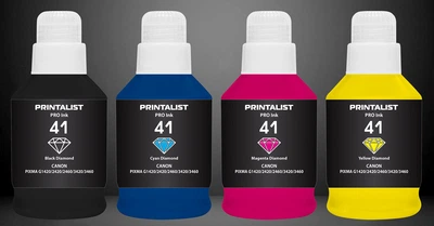 Чернила для Canon Pixma G3480 PRINTALIST GI-41 BP/C/M/Y 4х190г PL41SET4