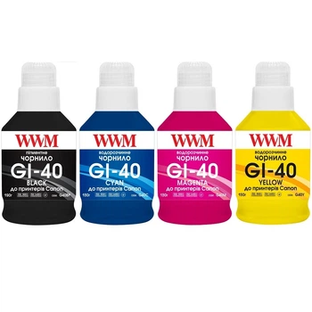 Чернила для Canon PIXMA G6040 WWM 4х140г G40SET4