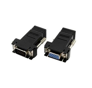 Пассивный удлинитель VGA по RJ45 витой паре Voltronic до 30м UTP папа-мама