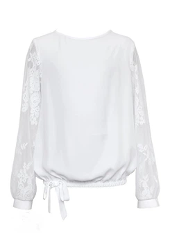 Блузка для девочки SLY 113/S/18 белая 152