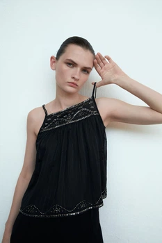 Майка Zara M черный 7200050800