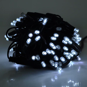 Гірлянди 100LED (ДІОД) White, 10 метрів, чорна ізоляція (вулична), BOX Voltronic DPN-2025/GO100W