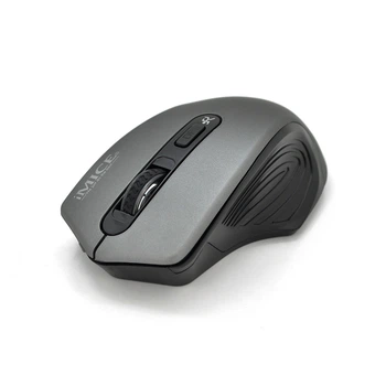 Мышь беспроводная iMICE G-1800, 4 кнопки, 800/1200/1600 DPI, 2.4Ghz 10м, Windows xp/Vista/Win7/8/10 Mac OS X, 2*AAA, Gray, COLOR BOX, Q60