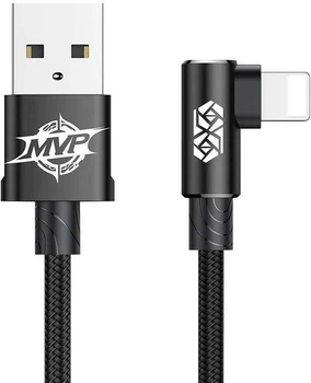 Кабель Baseus MVP Elbow Type Cable USB for IP 1.5 A 2 m Black (CALMVP-A01)