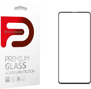 Защитное стекло Armorstandart Full Glue для Samsung Galaxy A51 (A515) Black (ARM56155-GFG-BK)
