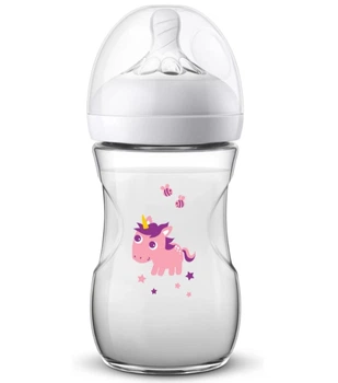 Пляшка для годування Philips Avent Natural Єдиноріг, 260 мл (SCF070/25) (bc-360384)