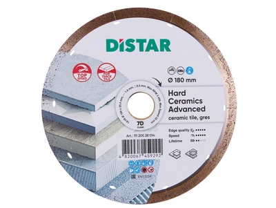 Круг алмазный Distar&nbsp;для керамогранита 180x1,4x8,5x25,4 Hard ceramics Advanced (11120528014)