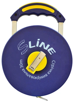 Стрічка вимірювальна з ручкою скловолокно 30м/13мм S-line 15-380