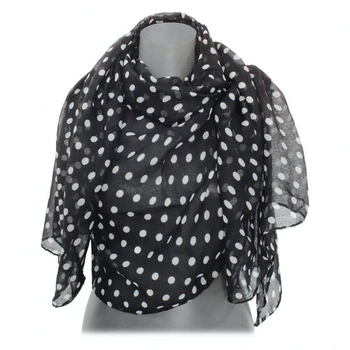 Шарф Горошек SETA Decor 17-602BLK