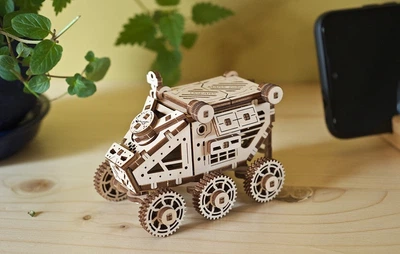 Механический деревянный 3D пазл Ugears Марсобагги из фанеры (70134)