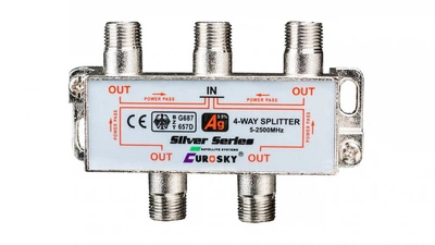 Спутниковый разветвитель (cплиттер) Eurosky Splitter 1/4-way Power Pass (с пропуском питания) (t7358)