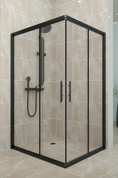 Душова кабіна Aquanil UNIMAR 110х70х190 см чорний профіль