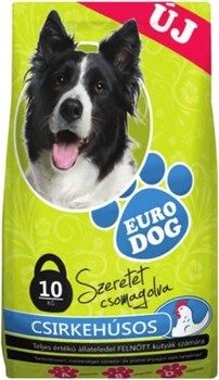 Сухой корм для взрослых собак всех пород EuroDog с курицей 10 кг (5999884350873)