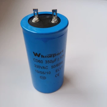 Конденсатор пусковой CD60 Whicepart 350 мкф 330 В (выход 2 клеммы)