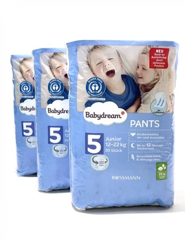 Підгузки-трусики Babydream 5 розміру , 12-22 кг , 60 шт