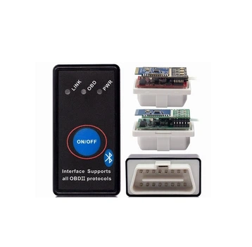 Автосканер диагностический ELM327 V1.5 mini Bluetooth с кнопкой ON/OFF pic18f25k80 Версия 1.5