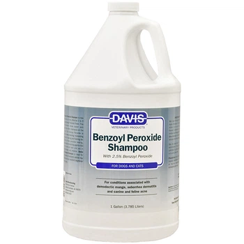 Шампунь для собак и котов с демодекозом и дерматитами Davis Benzoyl Peroxide Shampoo 2,5% (BPSG)
