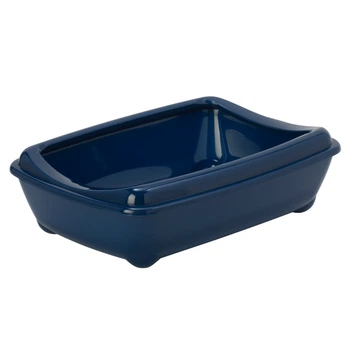 Туалет с бортиком для котов Moderna Arist-O-Tray, 42 см х 31 см х 13 см, синий