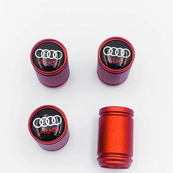 Захисні ковпачки на ніпеля Motosport Audi (Ауді) 4 шт CountryMan Червоні