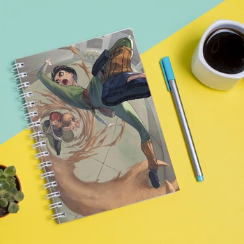 Скетчбук Sketchbook блокнот для рисования с принтом Naruto Наруто Рок Ли Гаара