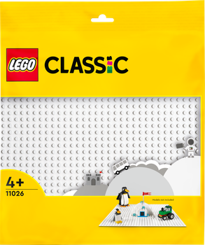 Конструктор LEGO Classic Базовая пластина белого цвета 1 деталь (11026)