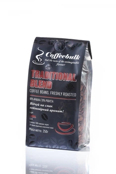Кофе зерновой CoffeeBulk Traditional blend 17/18scr 250г