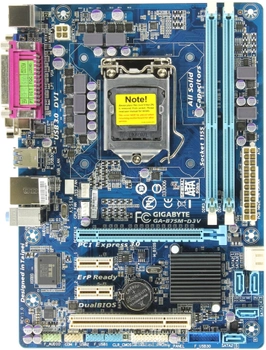 Материнская плата Socket 1155 GIGABYTE GA-B75M-D3V ( s1155, DDR3, Intel B75 , USB 3.0, SATA 3, PCI-Ex16 ) Б/У