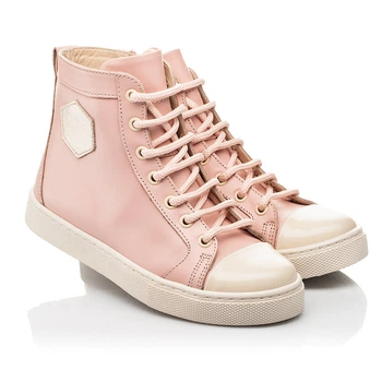 Высокие кеды Woopy Fashion 27 пудра (10004)