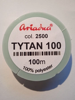 Нитка для бісеру ТИТАН 100, біла, 100м Ariadna TYTAN100 white