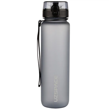 Пляшка для води Uzspace Grey 1000 мл Сіра