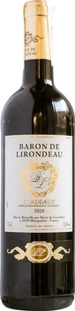 Вино Baron de Lirondeau Bordeaux червоне сухе 0.75 л (3211200211807)