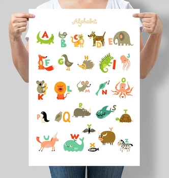 Постер Англійський алфавіт для дітей English alphabet Motivator (D038_А3)