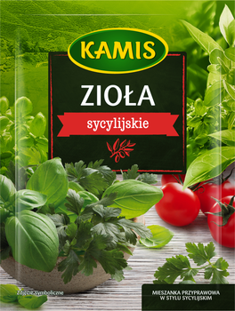 Упаковка приправи Kamis Трави сицилійської кухні 10 г х 4 шт. (5900084267175)