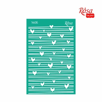 Трафарет самоклеющий Rosa Talent №1407 Love 13х20см