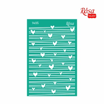 Трафарет самоклеющий Rosa Talent №1406 Love 13х20см
