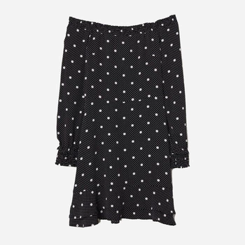 Платье короткое женское H&M 0583976 34 Черное (KAY2000001297063)