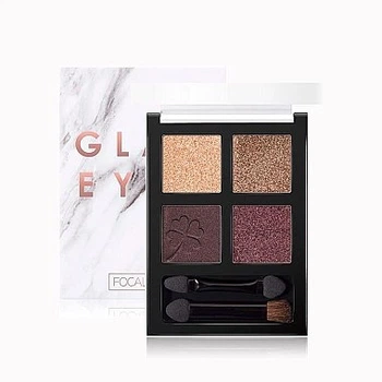 Тени для век Focallure 4 Pan Eyeshadow Glam Eyes Palette 02 - Goddess (6927545998330)
