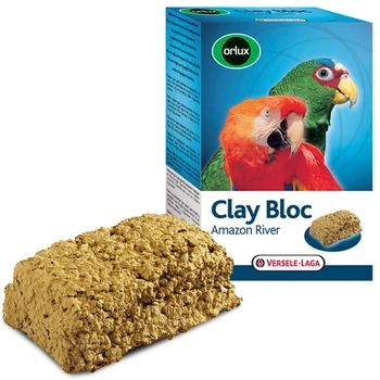 Мінеральний блок із глиною Versele-Laga Orlux Clay Bloc Amazon River для великих папуг 550 г