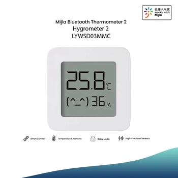 Датчик температури і вологості Mijia Bluetooth Thermometer 2 (LYWSD03MMC) Hygrometer Bluetooth 4.2 BLE (Гігрометр, Термометр)