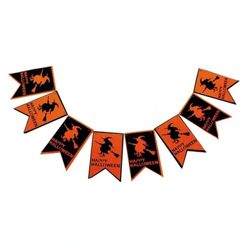 Гірлянда Відьма Happy Halloween SETA Decor 19-158BLK-OR