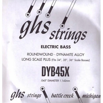 Одиночная струна для бас-гитары GHS STRINGS DYB45X