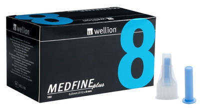 Голки інсулінові Wellion Medfine 8мм, 31G - Велліон Медфайн 8мм
