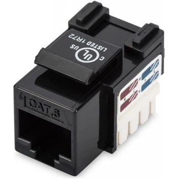 Модуль Digitus Professional Keystone RJ-45, UTP, сat.6, узкий, неэкранированный, черный DN-93601