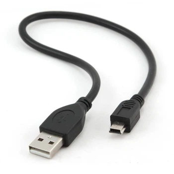 Дата кабель USB 2.0 AM to Mini 5P 0.3m UKC 30см