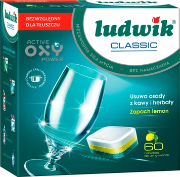 Таблетки для посудомийних машин Ludwik Classic Profi 60 шт (5900498019599)