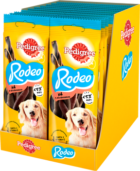 Упаковка Лакомства Для собак Pedigree Rodeo для чистки зубов 20 шт по 70 г (4008429090103)