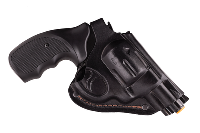 Кобура для Револьвера 25 поясная на пояс формованная кожаная черная MS