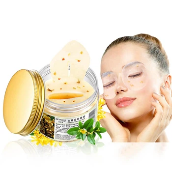 Тканевые Патчи Bioaqua с Экстрактом цветков Золотого Османтуса Golden Osmanthus от морщин увлажняющие 80шт